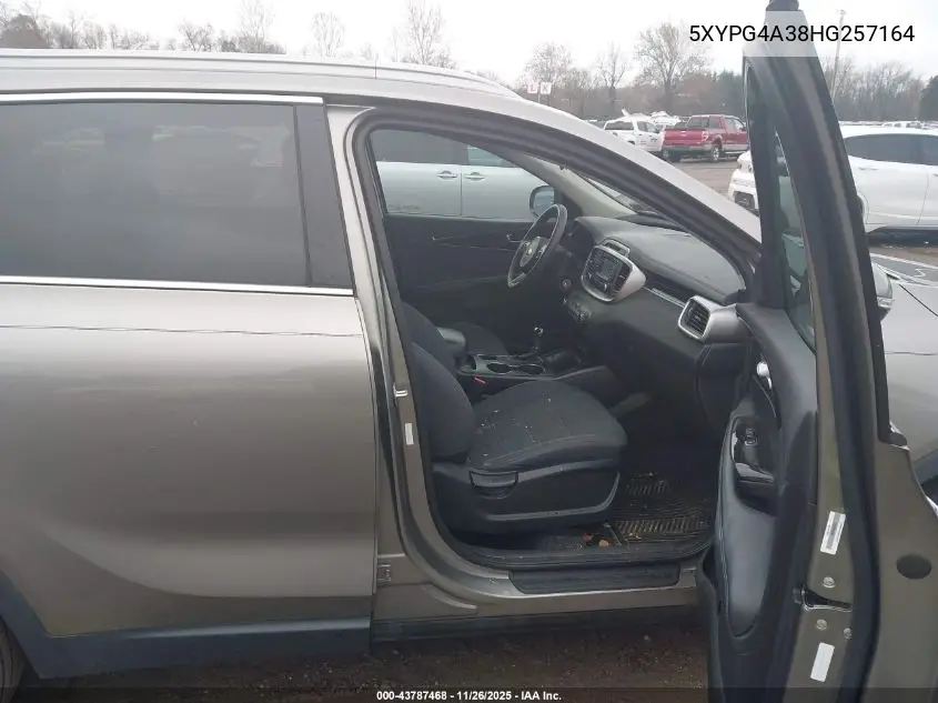 5XYPG4A38HG257164 2017 Kia Sorento 2.4L Lx