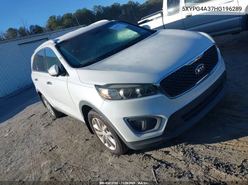 5XYPG4A37HG196289 2017 Kia Sorento 2.4L Lx