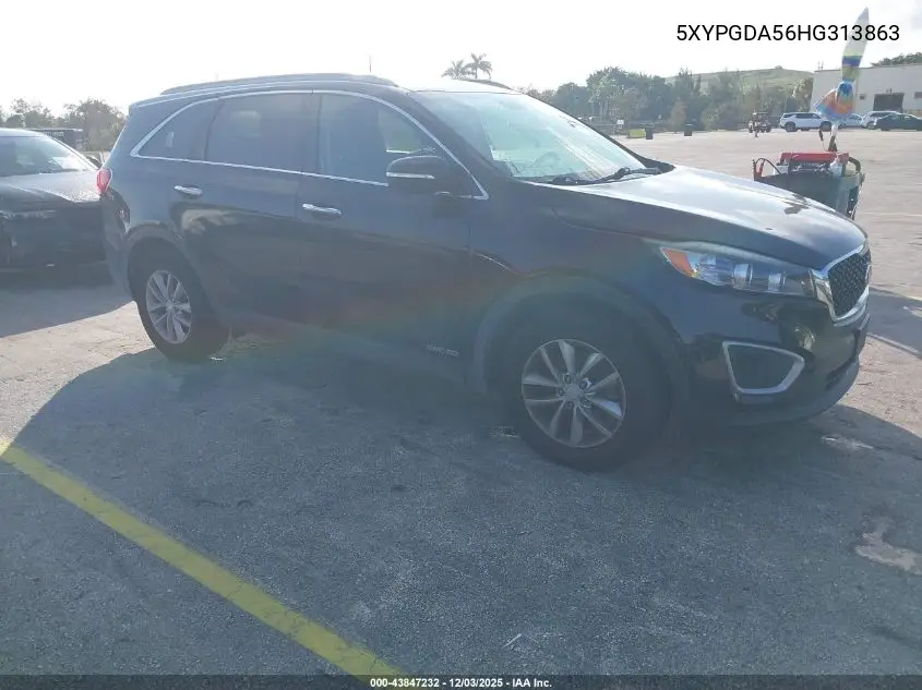 5XYPGDA56HG313863 2017 Kia Sorento 3.3L Lx