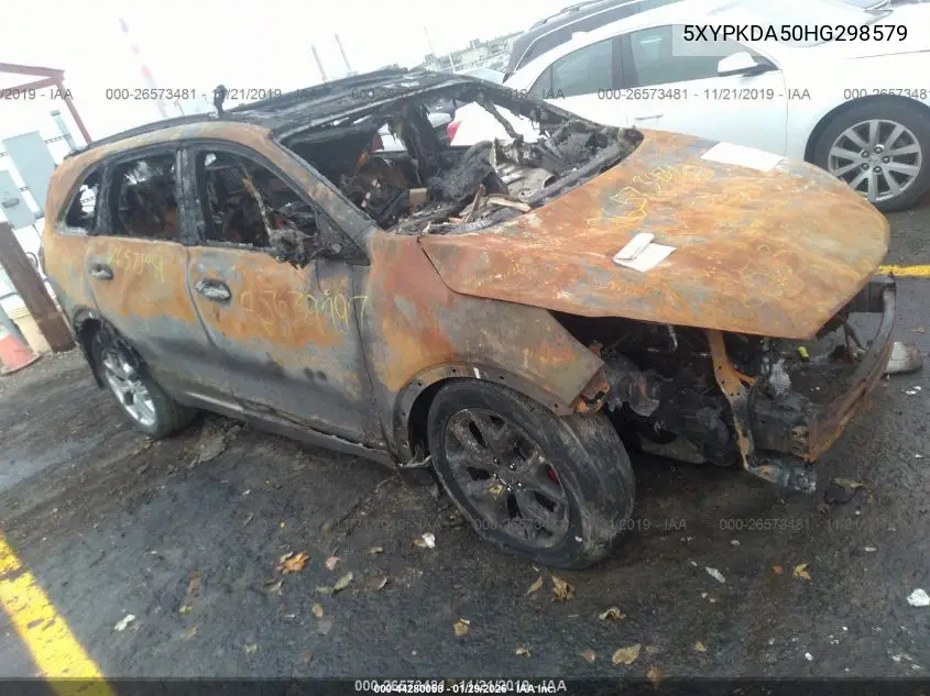 5XYPKDA50HG298579 2017 Kia Sorento 3.3L Sx