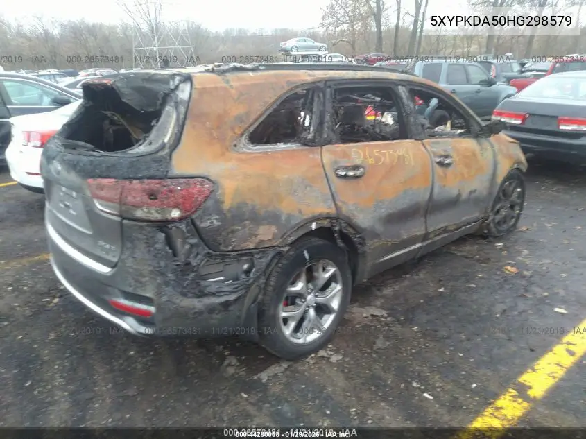 5XYPKDA50HG298579 2017 Kia Sorento 3.3L Sx