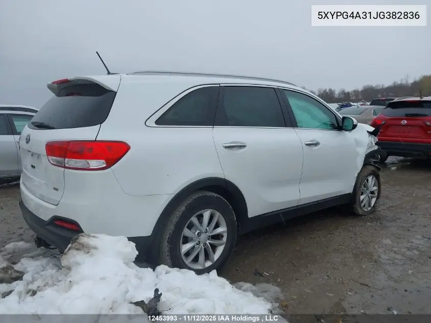 5XYPG4A31JG382836 2018 Kia Sorento Lx/L