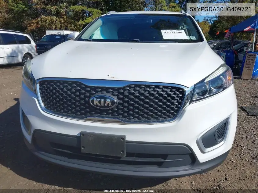 5XYPGDA30JG409721 2018 Kia Sorento 2.4L Lx