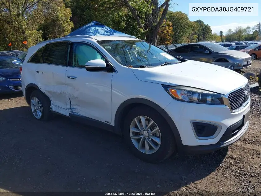 5XYPGDA30JG409721 2018 Kia Sorento 2.4L Lx