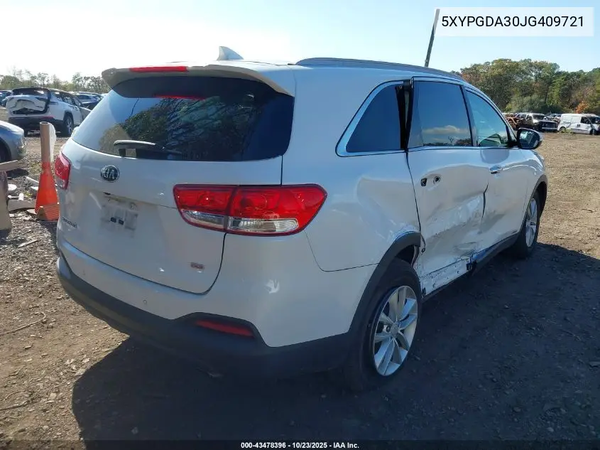5XYPGDA30JG409721 2018 Kia Sorento 2.4L Lx