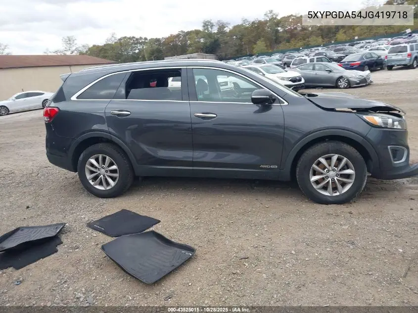 5XYPGDA54JG419718 2018 Kia Sorento 3.3L Lx
