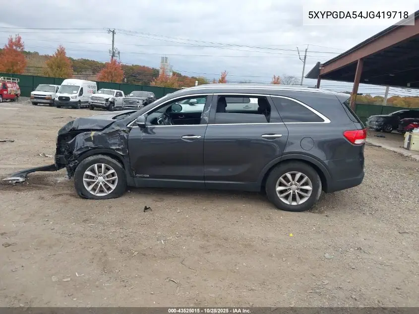 5XYPGDA54JG419718 2018 Kia Sorento 3.3L Lx