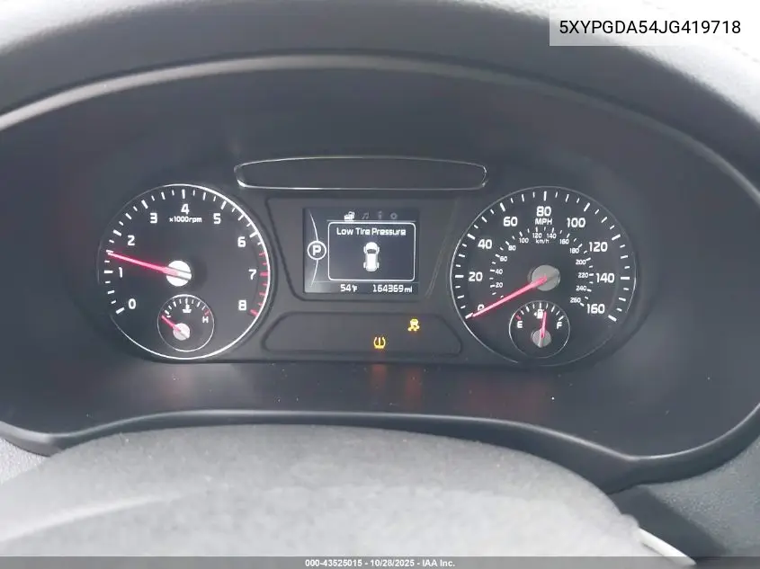 5XYPGDA54JG419718 2018 Kia Sorento 3.3L Lx