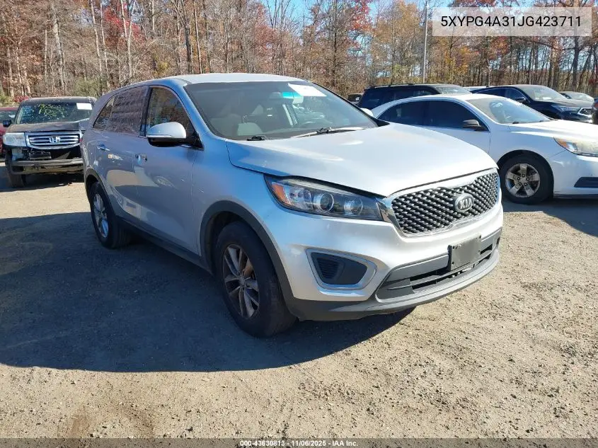 5XYPG4A31JG423711 2018 Kia Sorento 2.4L L