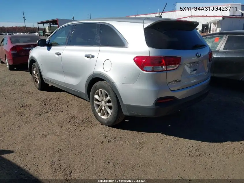 5XYPG4A31JG423711 2018 Kia Sorento 2.4L L