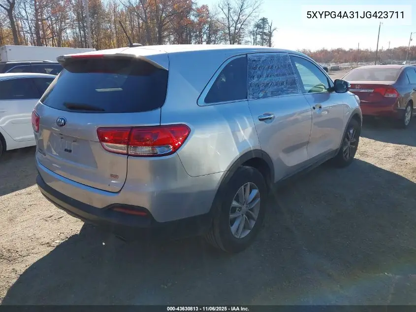5XYPG4A31JG423711 2018 Kia Sorento 2.4L L