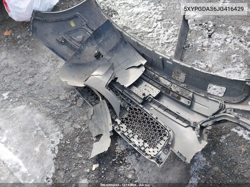 5XYPGDA36JG416429 2018 Kia Sorento 2.4L Lx