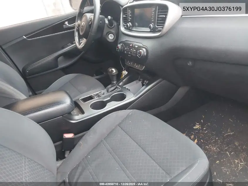 5XYPG4A30JG376199 2018 Kia Sorento 2.4L Lx