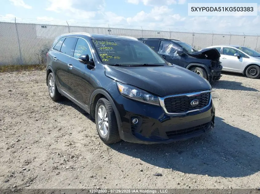 5XYPGDA51KG503383 2019 Kia Sorento