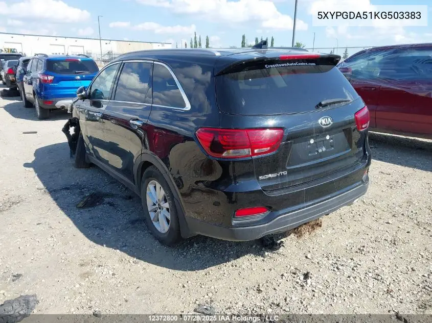 5XYPGDA51KG503383 2019 Kia Sorento