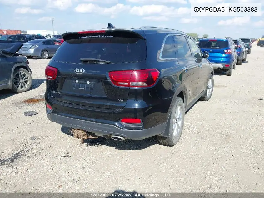 5XYPGDA51KG503383 2019 Kia Sorento