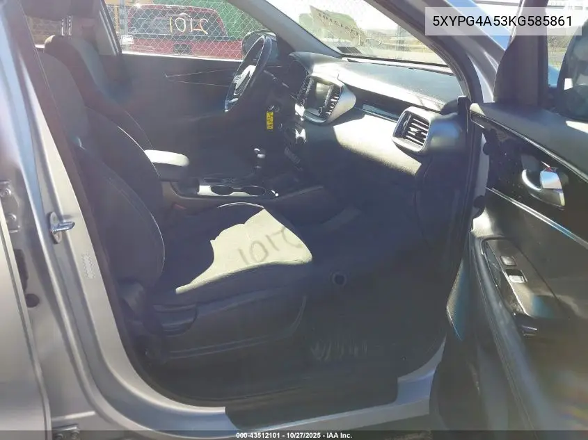 5XYPG4A53KG585861 2019 Kia Sorento 3.3L S