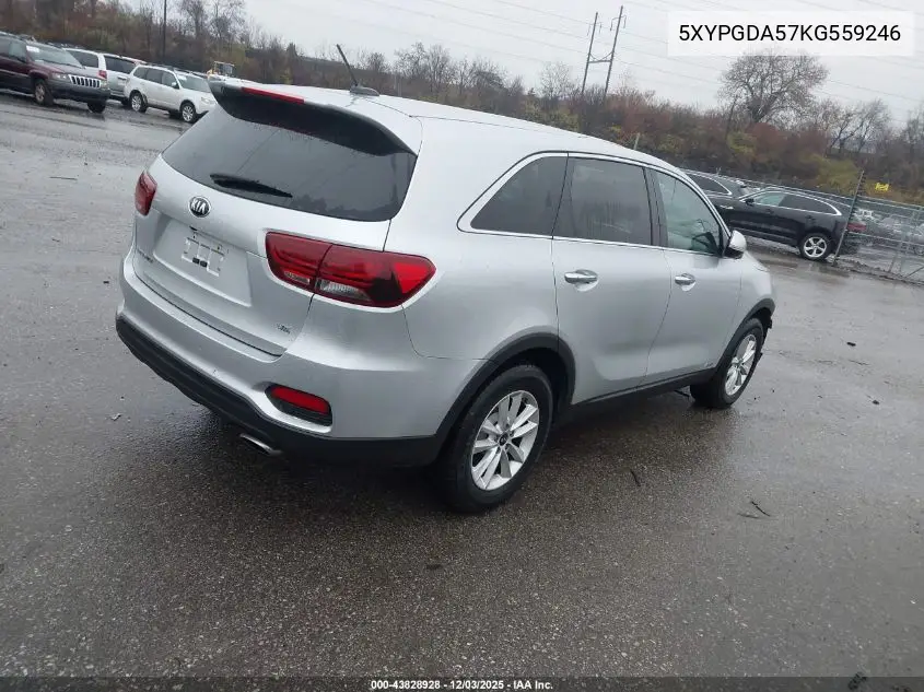 5XYPGDA57KG559246 2019 Kia Sorento 3.3L Lx