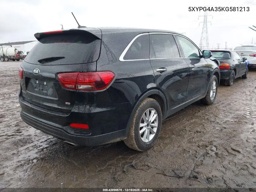 5XYPG4A35KG581213 2019 Kia Sorento 2.4L L