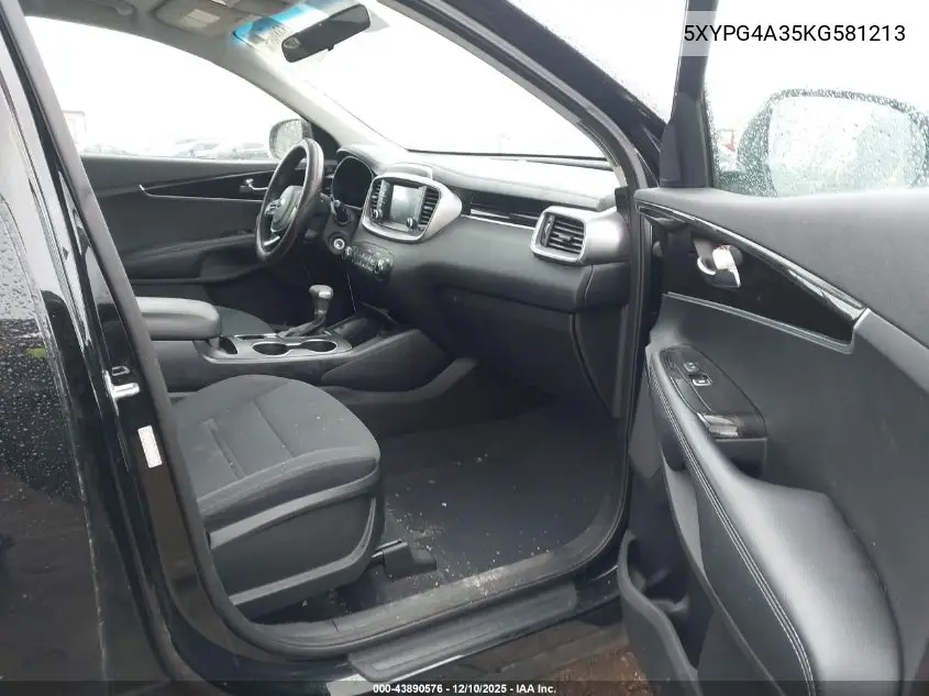 5XYPG4A35KG581213 2019 Kia Sorento 2.4L L