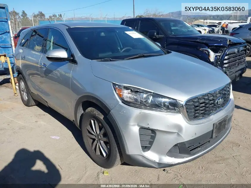 5XYPG4A35KG583060 2019 Kia Sorento 2.4L L