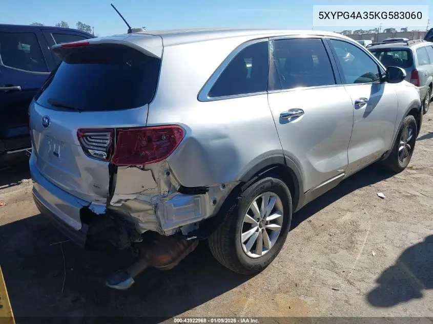 5XYPG4A35KG583060 2019 Kia Sorento 2.4L L