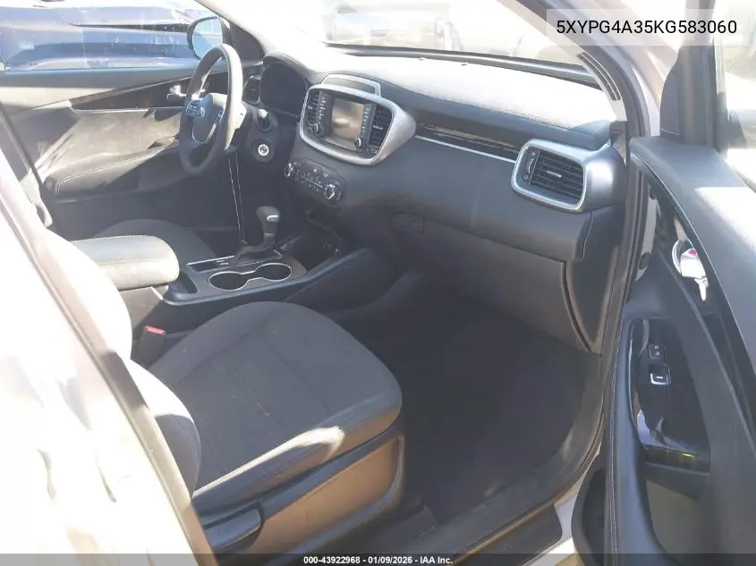 5XYPG4A35KG583060 2019 Kia Sorento 2.4L L
