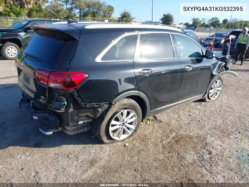 5XYPG4A31KG532395 2019 Kia Sorento 2.4L Lx