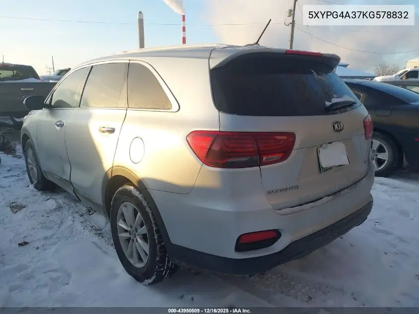 5XYPG4A37KG578832 2019 Kia Sorento 2.4L L