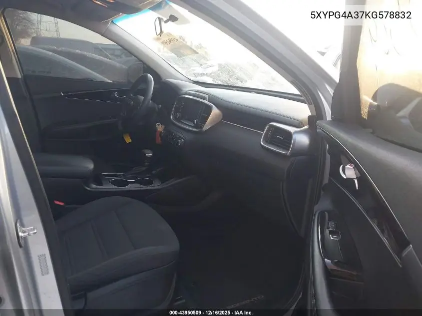 5XYPG4A37KG578832 2019 Kia Sorento 2.4L L