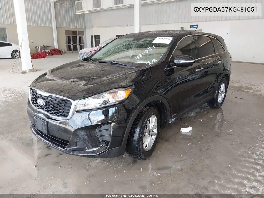 5XYPGDA57KG481051 2019 Kia Sorento 3.3L Lx