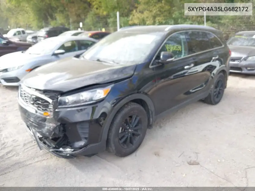 5XYPG4A35LG682172 2020 Kia Sorento 2.4L Lx