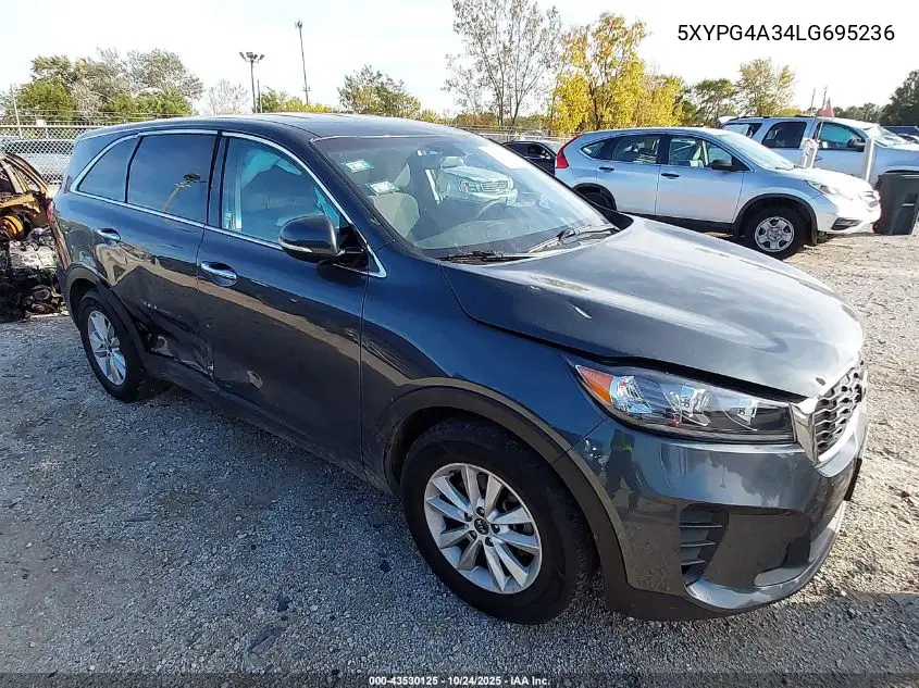 5XYPG4A34LG695236 2020 Kia Sorento 2.4L Lx
