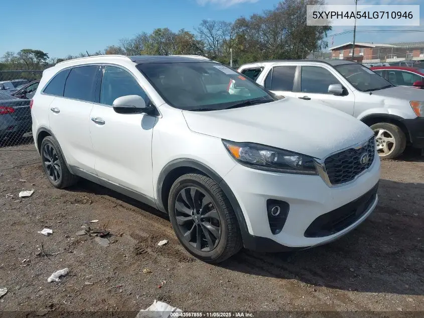 5XYPH4A54LG710946 2020 Kia Sorento 3.3L Ex
