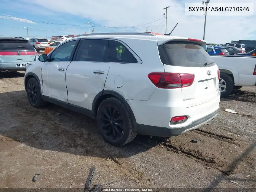 5XYPH4A54LG710946 2020 Kia Sorento 3.3L Ex