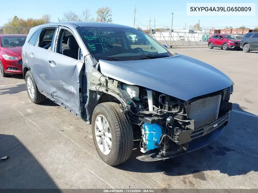 5XYPG4A39LG650809 2020 Kia Sorento 2.4L Lx