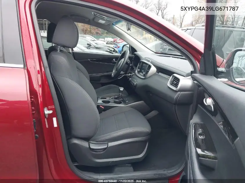 5XYPG4A39LG671787 2020 Kia Sorento 2.4L Lx