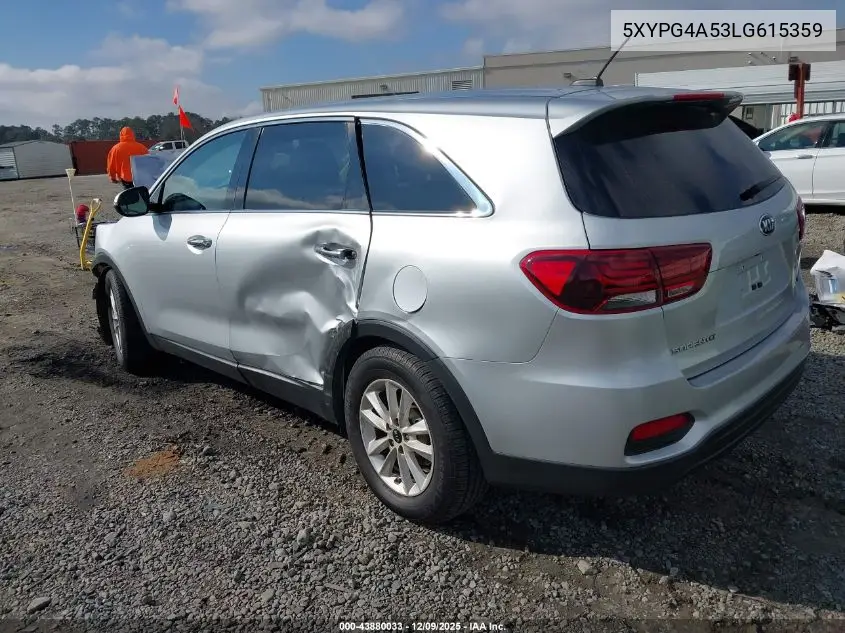 5XYPG4A53LG615359 2020 Kia Sorento 3.3L Lx