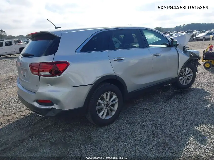 5XYPG4A53LG615359 2020 Kia Sorento 3.3L Lx