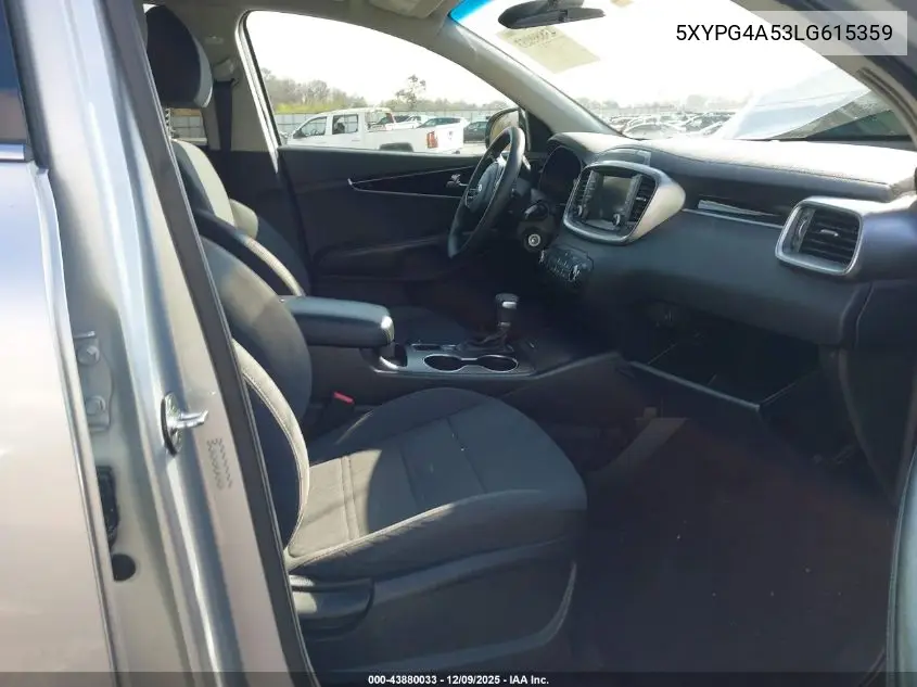 5XYPG4A53LG615359 2020 Kia Sorento 3.3L Lx