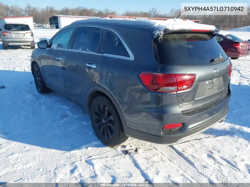 5XYPH4A57LG710942 2020 Kia Sorento 3.3L Ex