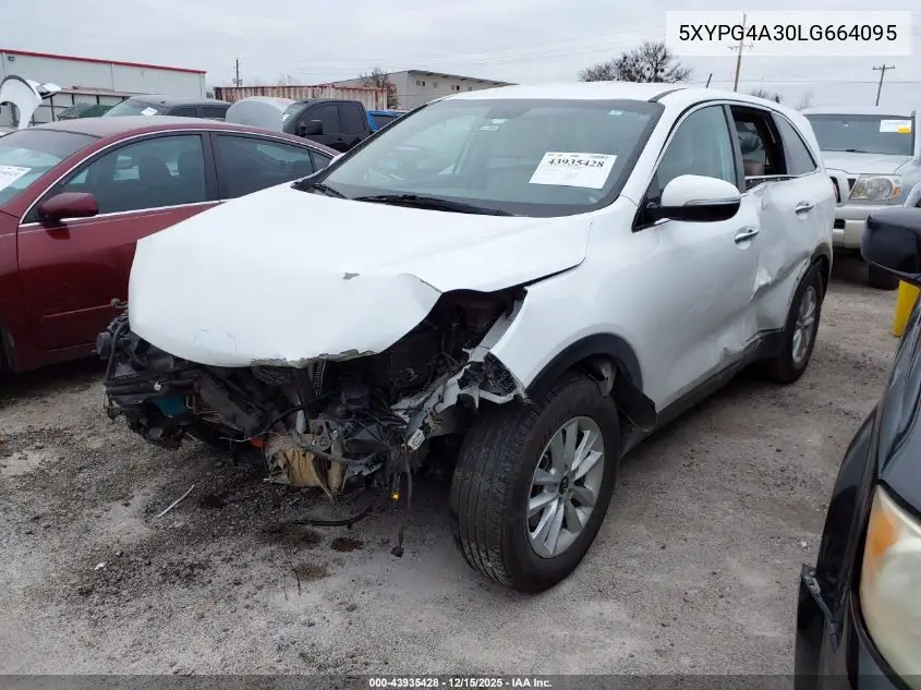 5XYPG4A30LG664095 2020 Kia Sorento 2.4L Lx