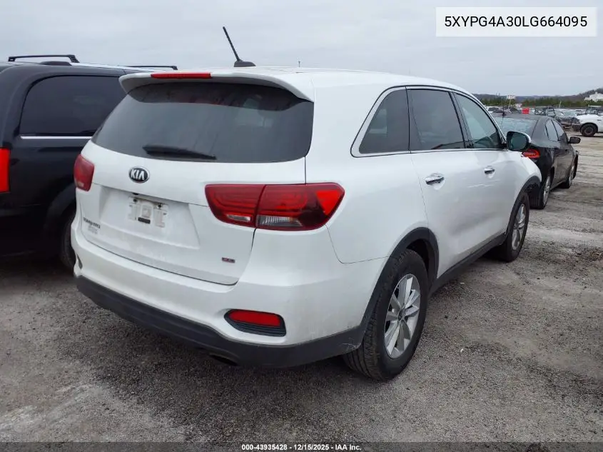 5XYPG4A30LG664095 2020 Kia Sorento 2.4L Lx