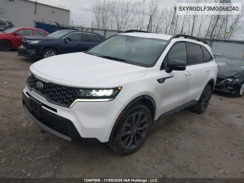 5XYRGDLF3MG068240 2021 Kia Sorento