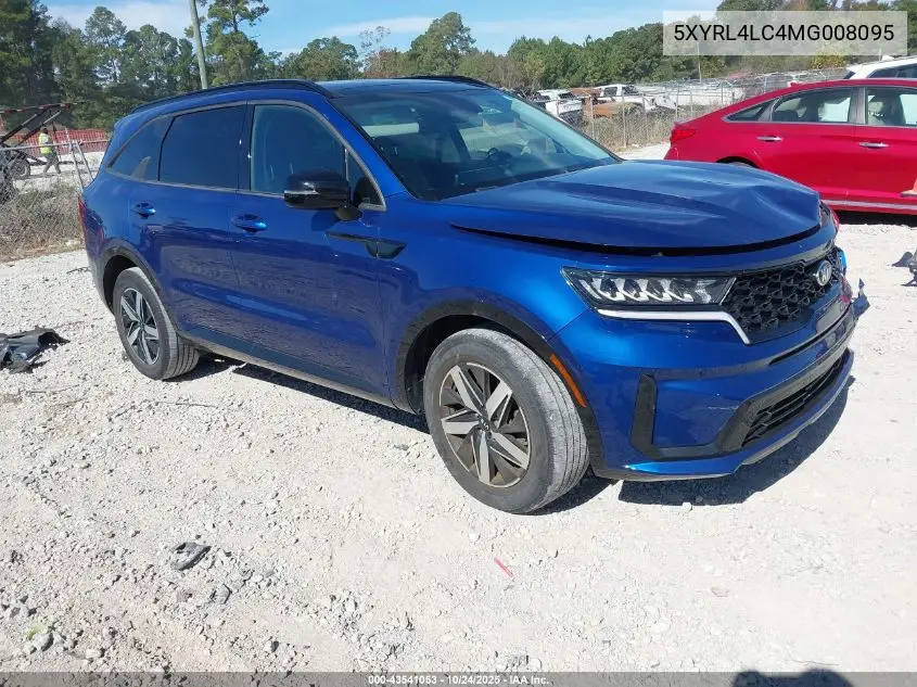 5XYRL4LC4MG008095 2021 Kia Sorento S