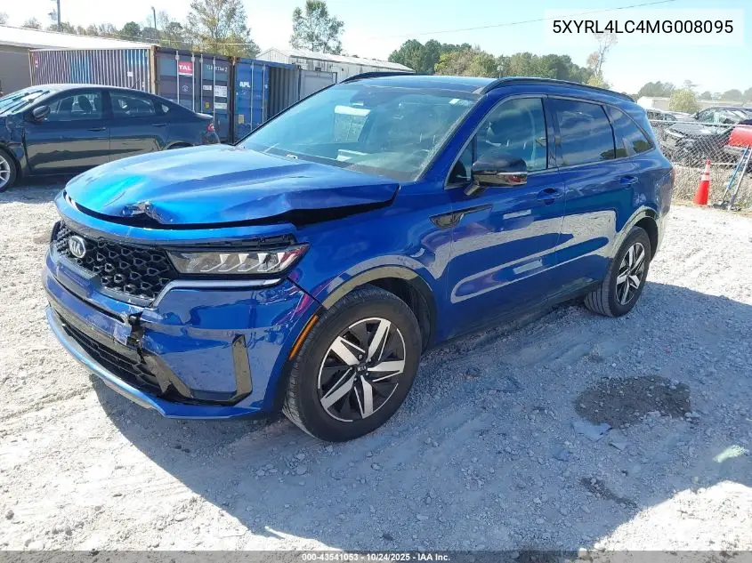 5XYRL4LC4MG008095 2021 Kia Sorento S
