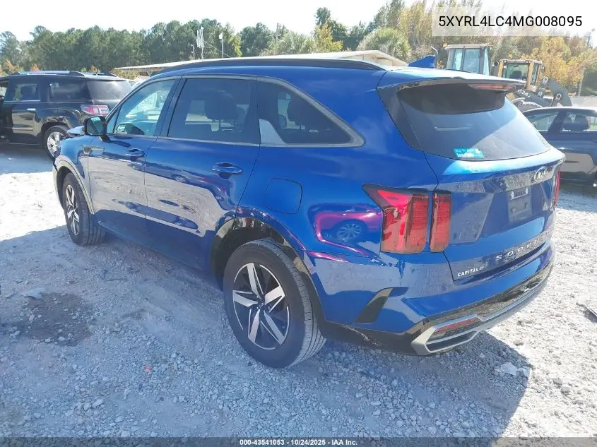 5XYRL4LC4MG008095 2021 Kia Sorento S