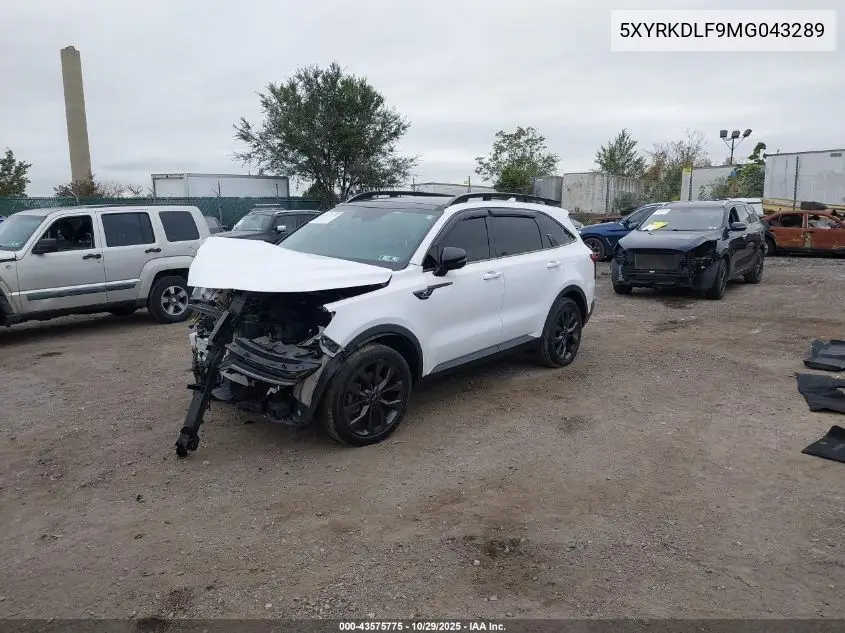5XYRKDLF9MG043289 2021 Kia Sorento Sx Prestige