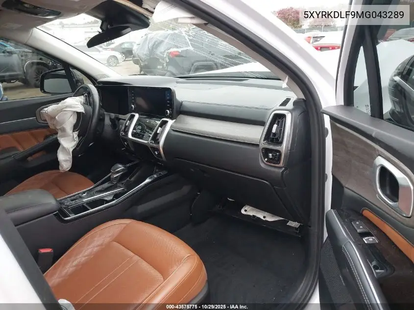5XYRKDLF9MG043289 2021 Kia Sorento Sx Prestige