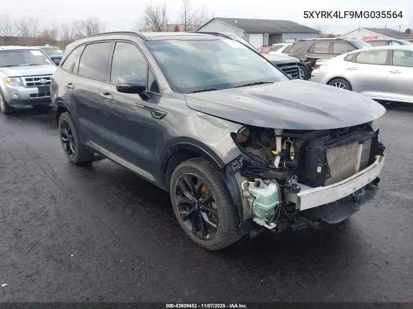 5XYRK4LF9MG035564 2021 Kia Sorento Sx